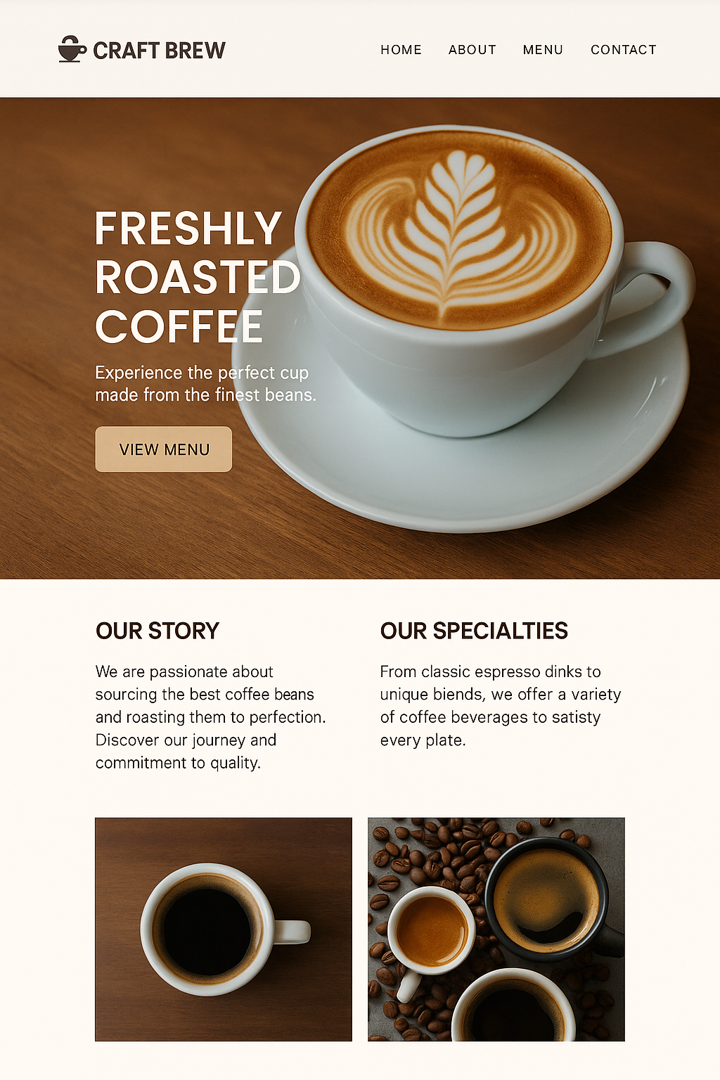 Craft Brew Coffee Shop